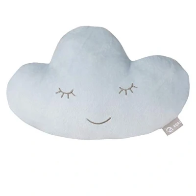 Abbildung von roba Kuschelkissen in Wolken Form Style Weiches Dekokissen für Baby &amp; Kinderzimmer Mädchen Jungen Hellblau, 1 Stück (1er Pack)