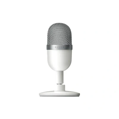 Abbildung von Razer Seiren Mini USB Kondensator Mikrofon für Streaming (Kompakt mit Supernieren Richtcharakteristik, neigbarer Ständer, Integrierter Schockdämpfer) Mercury