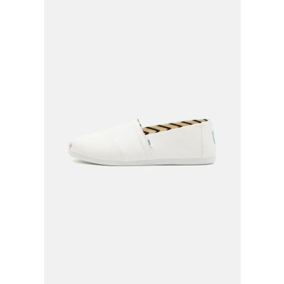 Abbildung von TOMS Herren Alpargata aus recycelter Baumwolle Flache Slipper, Weiß, 43.5 EU