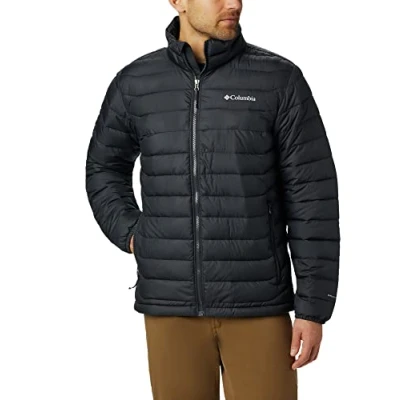 Abbildung von Columbia Powder LITE Jacket Winterjacke, Herren, Größe: Small, Black