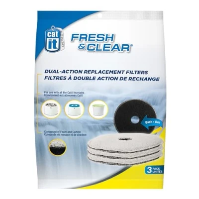 Abbildung von Catit Ersatzreinigungsfilter, Trinkbrunnenfilter, für die 2L Trinkbrunnen, 3er Pack