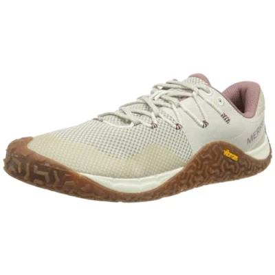 Abbildung von Merrell Trail Glove 7 Laufschuh Natural running, Damen, Größe: 42.5, Oyster/gum Schuhe