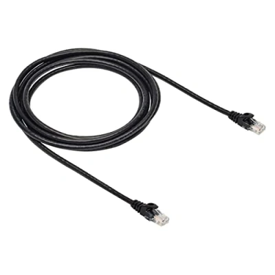 Abbildung von Amazon Basics RJ45 Cat 6 Gigabit Ethernet Patch Internetkabel, 3 m, Schwarz