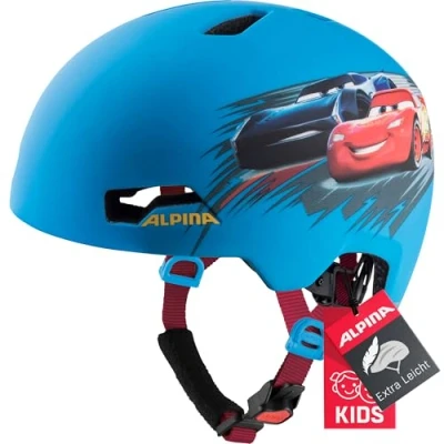 Abbildung von ALPINA HACKNEY Disney Leichter, Bruchfester &amp; Optimal Klimatisierter Fahrradhelm Mit Nachrüstbarem LED Für Kinder, Cars, 47 51 cm