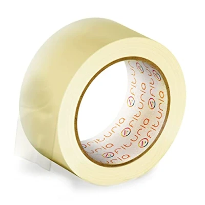 Abbildung von OFITURIA Transparentes Packband zum Verpacken von Kartons für Versand und Umzug. Siegel sichere widerstandsfähige Verpackungen (36 cms x 60 mts Transparente, 1 Rollo)