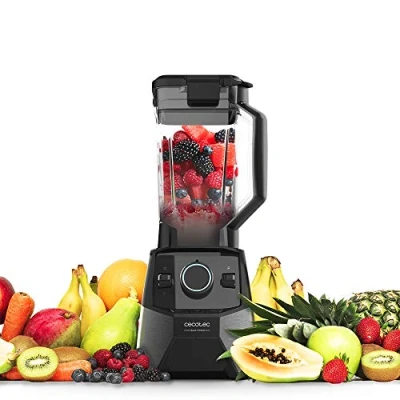 Abbildung von Cecotec Standmixer Power Black Titanium 2000 Pro, W Leistung, 8 Mix Klingen, schwarz Titan Beschichtung, 3 Programme, quadratischer Krug, BPA frei