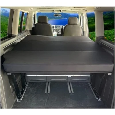 Abbildung von BREMER SITZBEZÜGE Klappmatratze kompatibel mit VW T5 T6 T6.1 Multivan Faltmatratze Camping Zubehör Camper Wohnmobil Matratze Schlafauflage Schlafschön
