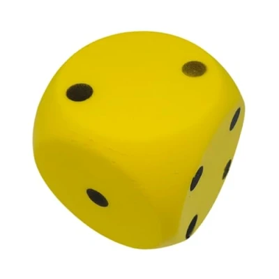 Abbildung von alldoro 63106 Schaumstoff Würfel in Gelb, 15 x cm, 149 g, extra weich für Kinder, drinnen und draußen