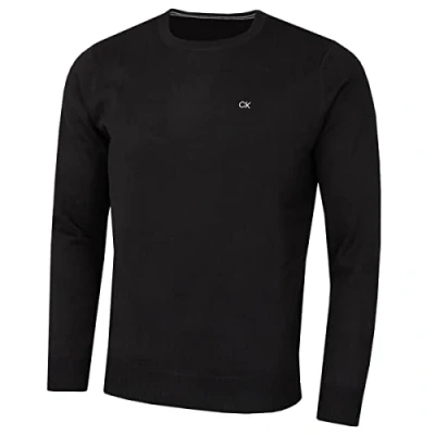 Abbildung von Calvin Klein Herren mit Rundhalsausschnitt Sweater Schwarz S