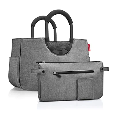 Abbildung von reisenthel loopshopper M Stabile Tasche mit praktischer Fächeraufteilung und großer Innentasche aus recycelten PET Flaschen wasserabweisendes Design