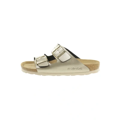 Abbildung von Rohde ALBA Damen, Frauen, Pantoletten, Slipper,Slides,Sandalen,Sommerschuhe,Freizeitschuhe,Schlupfschuhe,schluepfschuhe,Messing,40 EU