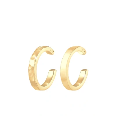 Abbildung von Elli 2 PACK Earcuff Basic Ohrringe goldcoloured, Damen, Größe: One Size, Gold coloured