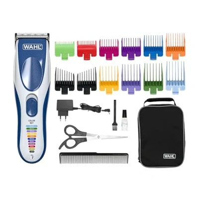 Abbildung von Wahl 09649 016 ColorPro Cordless Haarschneidemaschine, Blau, Silber