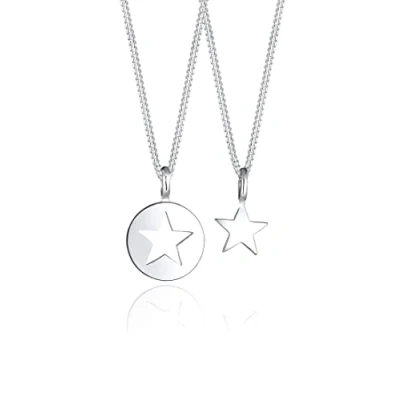 Abbildung von Elli SET Halskette, Damen, Größe: 45, Silber