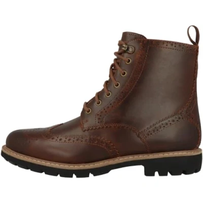Abbildung von Clarks Batcombe LORD Schnürstiefelette, Herren, Größe: 43, Dark tan Schuhe