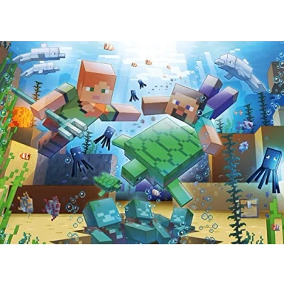 Abbildung von Ravensburger Minecraft Mosaic 1000 Piece Jigsaw Puzzle for Adults and Kids Age 12 Years Up