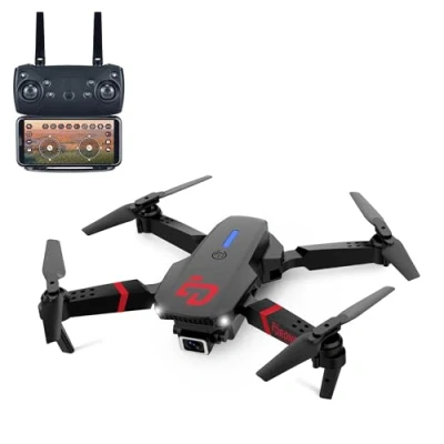 Abbildung von TURBO CHALLENGE Elite Drone MKX Drohne 400318 Fluggerät Schwarz 2 Wiederaufladbare Batterien Kunststoff Geschenk Geburtstag Leuchtend Video Ab 8 Jahren