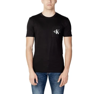 Abbildung von Calvin Klein Jeans CORE Monogram Pocket Tshirt print, Herren, Größe: XXL, Black