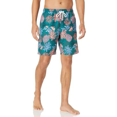 Abbildung von Amazon Essentials Herren Badehose, Schnell Trocknend, 23 cm, Korallenorange, XL