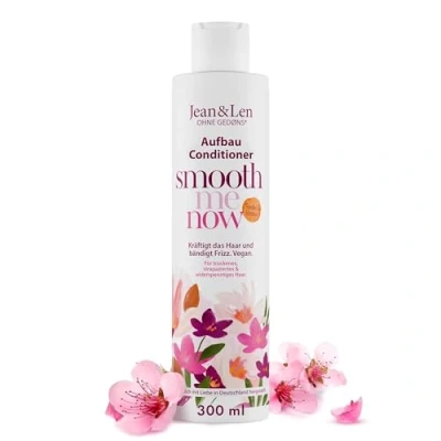 Abbildung von Jean &amp; Len Conditioner Aufbau Mandel Keratin, für strukturgeschädigtes Haar, bändigt Frizz und verleiht Glanz, Haarconditioner mit pflanzlichem ohne Parabene Silikone, vegan, 300 ml