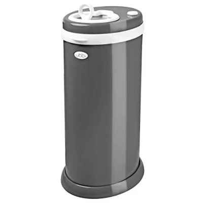 Abbildung von Ubbi Steel Diaper Pail, Odor Locking, No Special Bag Required, Award Winning, Registry Must Have, Slate