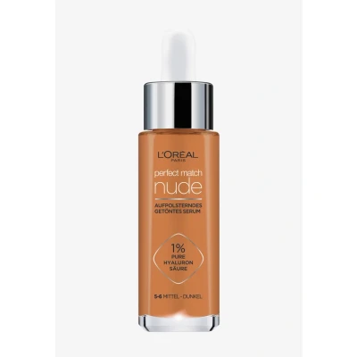 Abbildung von L&#039;Oréal Paris Getöntes Serum, Pflegende, flüssige Foundation mit Hyaluronsäure, Perfect Match Tinted Nr. 5 6 mittel dunkel, 1 x 30 ml