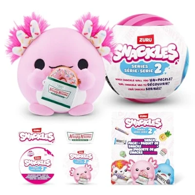 Abbildung von Snackles 77572 Random Assortment Serie 2 13 cm Plüschspielzeug mit lizenziertem Snackmarken Accessoire, Mini (11.5 cm)