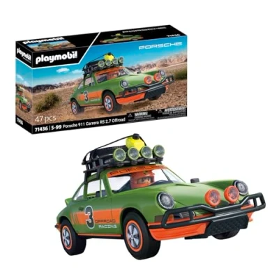 Abbildung von PLAYMOBIL Porsche 71436 911 Carrera RS 2.7 Offroad, actionreiche Fahrten durch jedes Gelände, mit vielfältigen Funktionen, hochwertiges Sammelauto oder Spielzeug für Kinder ab 5 Jahren