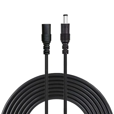 Abbildung von Liwinting 3m/9.84Feet DC Netzteil Verlängerungskabel 5.5mm x 2.1mm 12 Volt Anschlusskabel Gleichstrom 5V Verbinderkabel Männlich zu Weiblich Verbinder für CCTV Sicherheitskamera IP Kamera Schwarz