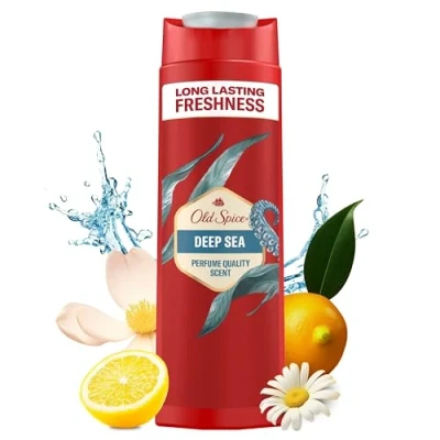 Abbildung von Old Spice Deep Sea 3 in 1 Duschgel &amp; Shampoo für Männer (250 ml), Körper Haar Gesichtsreinigung Männer, lang anhaltend Frisch