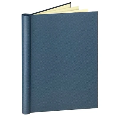 Abbildung von VELOFLEX 4944250 Klemmbinder DIN A4, mit Leinenstruktur, Füllmenge max. 150 Blatt, blau, 1 Stück