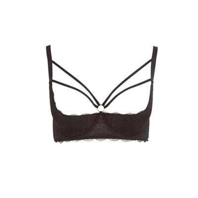 Abbildung von COTTELLI Damen Collection Plus Regal Demi BH, Durchsichtig, Schwarz, 95D