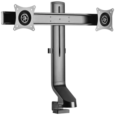 Abbildung von RICOO Monitor Halterung Tisch, Dual Arm für 13 27 Zoll, Monitorhalterung 2 Monitore, Bildschirmhalterung Monitore TS3811, Monitorarm, Bildschirm VESA, Bildschirmständer