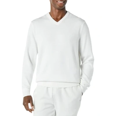 Abbildung von Amazon Essentials Herren Pullover mit V Ausschnitt (in Übergröße erhältlich), Elfenbein, S