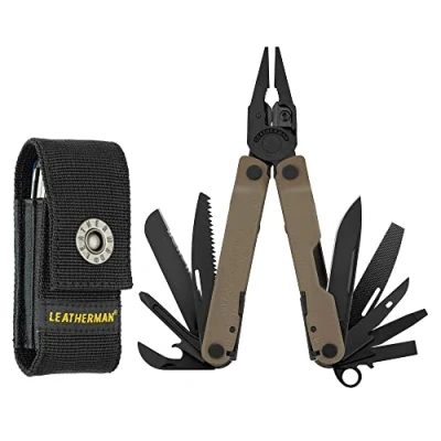 Abbildung von Leatherman Rebar Multi Tool 17 Werkzeuge für Heimwerker und Camping Schwarzer Edelstahl Braun