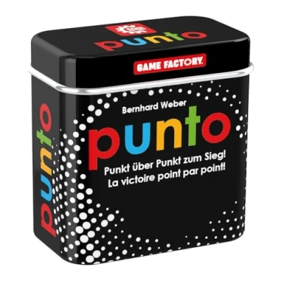 Abbildung von Game Factory 646214 Punto, Mini Kartenspiel in handlicher Metalldose, Punkt zum Sieg