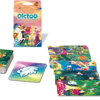 Abbildung von Ravensburger 23480 Pictoo Fantasy Kartenspiel Schnelles Karten Suchspiel für Kinder ab 4 Jahren, Familienspiel und Erwachsene, 2 bis 6 Spieler