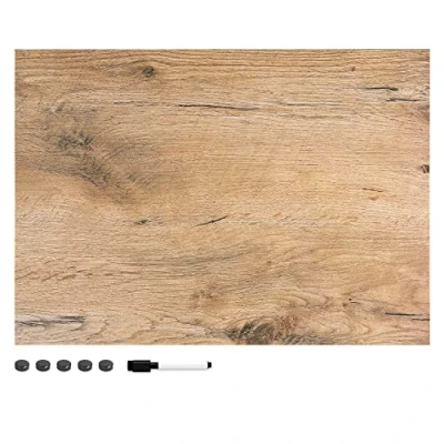 Abbildung von Navaris Magnettafel Magnetpinnwand Memoboard zum Beschriften 90x60 cm Notiztafel div. Designs Tafel abwaschbar mit Halterung Magneten Stift