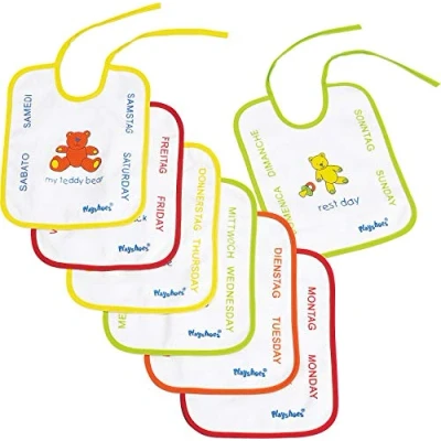 Abbildung von Playshoes Unisex Baby 7 Tage Binde Lätzchen 507170, 900 mehrfarbig, 1 Stück (1er Pack)