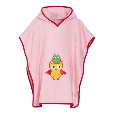 Abbildung von Playshoes EULE Bademantel für Kinder, Größe: Small, Rosa