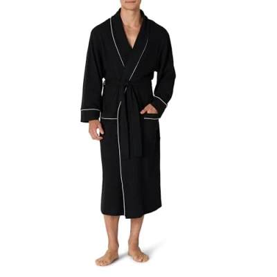 Abbildung von Amazon Essentials Herren Leichter Waffel Bademantel (Erhältlich In Den Größen Schwer Und Groß), Schwarz, 6XL Große