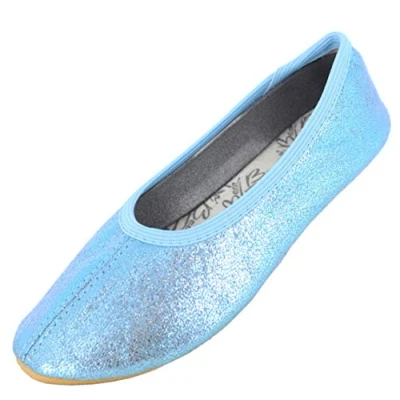 Abbildung von Beck Mädchen Basic Glitzer Gymnastikschuhe, Blau, 30 EU