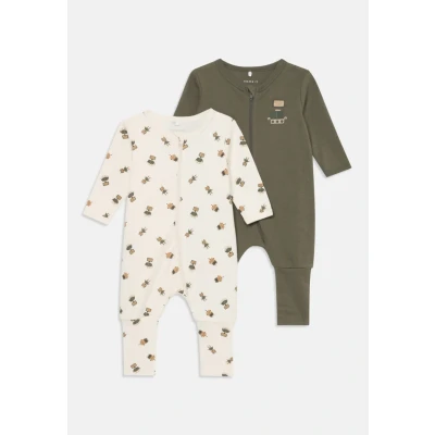 Abbildung von Name it Nbmnightsuit ZIP Robot 2 PACK Pyjama für Kinder, Größe: 50, Jet stream/tea leaf