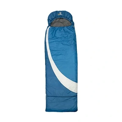 Abbildung von outdoorer mitwachsender Kinderschlafsack DreamSurfer der Schlafsack für Kinder und Jugendliche in Blau, Pink oder Grün (blau/grau)