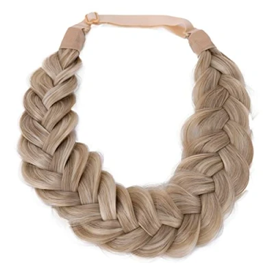 Abbildung von CAISHA by PRETTYSHOP Zopf Haarteil Haarband Stirnband Haarschmuck Geflochten Hellblond Mix HZ206
