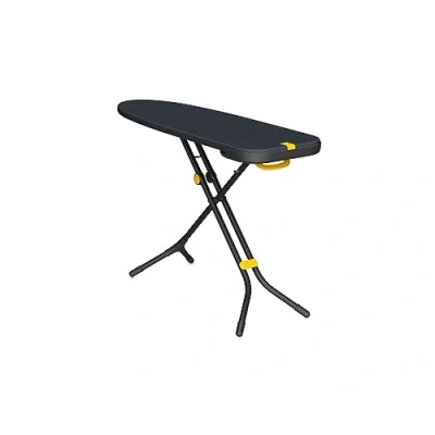 Abbildung von Joseph Glide Plus 135 x 45 cm großes Bügelbrett mit höhenverstellbarem und hitzebeständigem Dampfbügelbrett, einfache Aufbewahrung, 4 lagiger Baumwollbezug, schwarz/blau