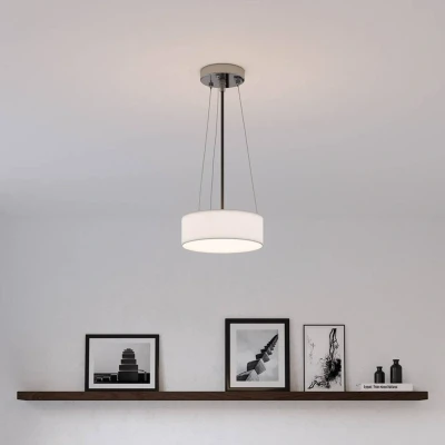 Abbildung von Smartwares Deckenleuchte Textilschirm 30 cm Ø 2x E14 Max. 40 W Für LED geeignet Weiß 10.004.63