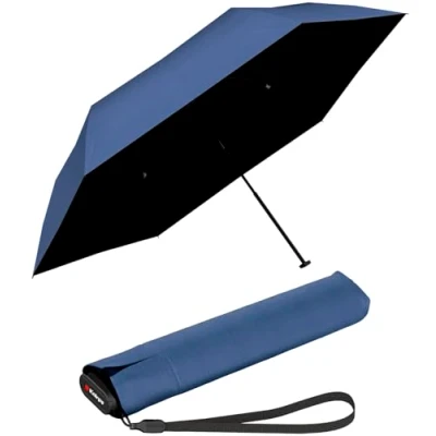 Abbildung von Knirps Taschenschirm US.050 Ultra Light Slim Manual mit UV und Hitzeschutz blue