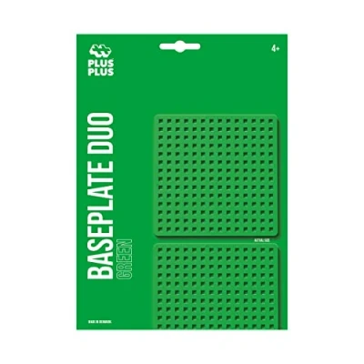 Abbildung von Plus 9604022 Konstruktionsspielzeug, Grundplatte, Basisplatte, grün, 2 Teile