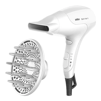 Abbildung von Braun HD 385 Satin Hair 3 Power Perfection Haartrockner mit Diffusor